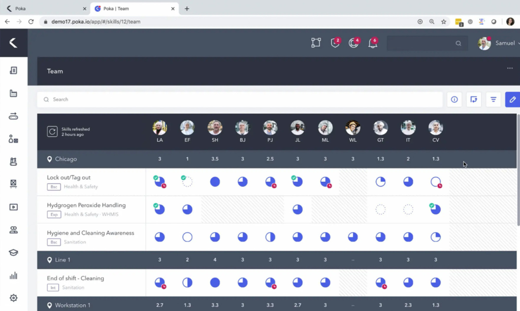Video skills management demo 2