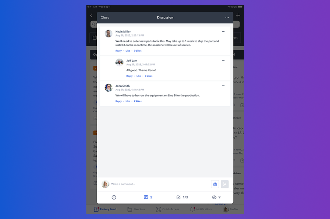 Screenshot of Poka Asset performance discussion